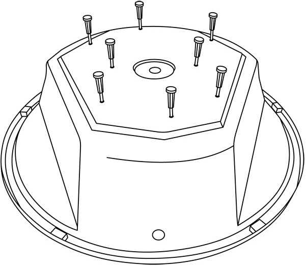Ножки для ванны Excellent 8 шт белые HW-ST-NWA-8 - 1