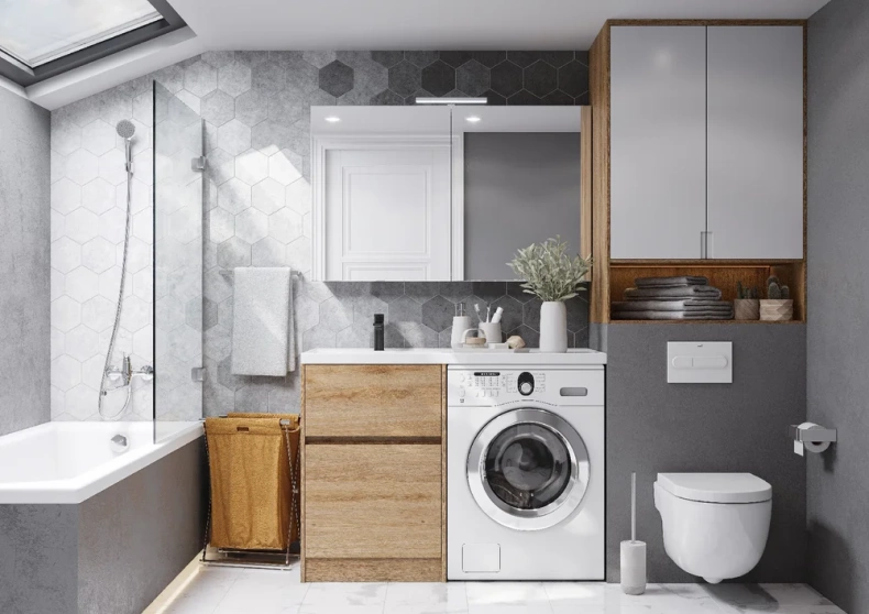 Комплект мебели Aquaton Лондри 60 светлое дерево - 0