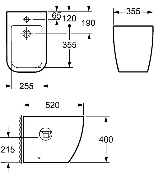 Биде напольное Allen Brau Infinity белый 4.21005.20 - 9
