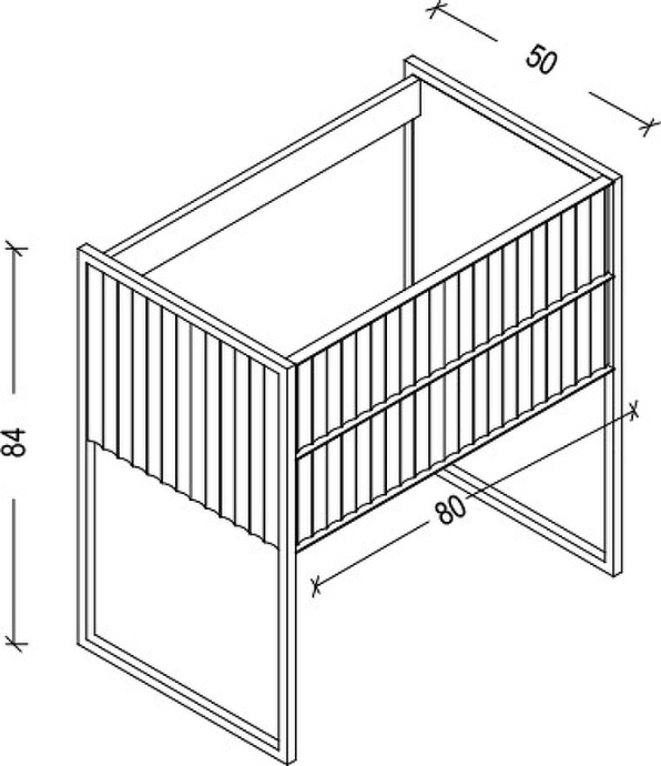 Тумба под раковину моноблок Boheme Armadi Art Monaco 80 бордо глянец - золото 866-080-RG - 3