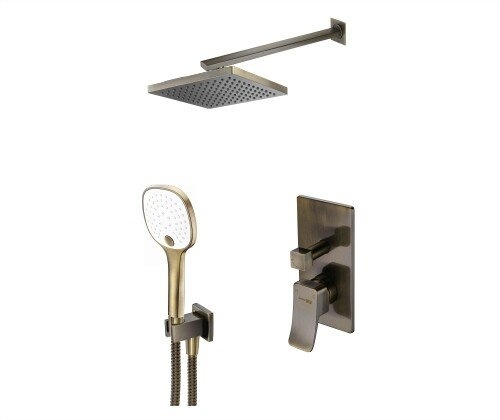 A16040 Встраиваемый комплект для душа с верхней душевой насадкой и лейкой - 0