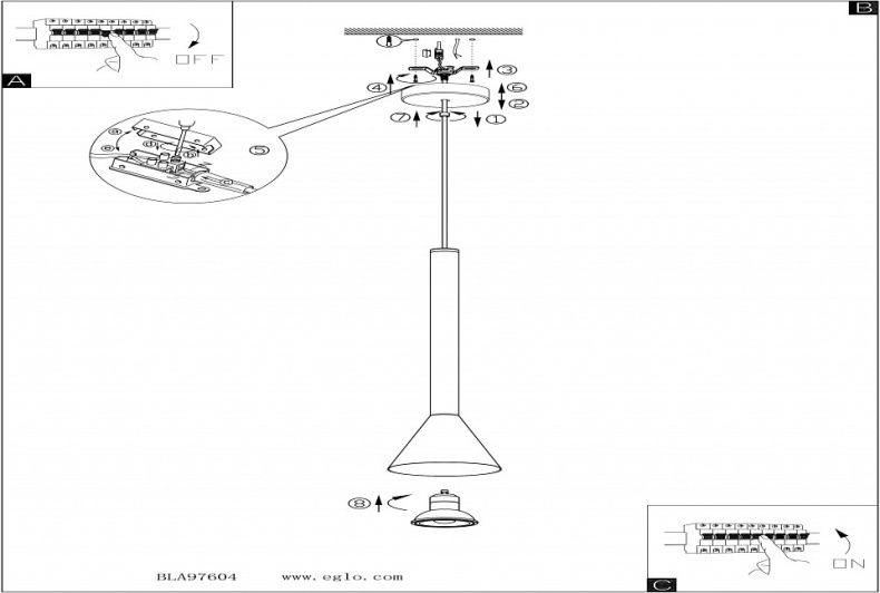 Подвесной светильник Eglo Cortaderas 97604 - 2