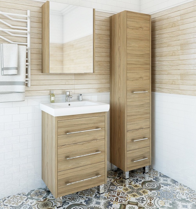 Тумба для комплекта Sanflor Ларго 60 вяз швейцарский C0002106 - 1