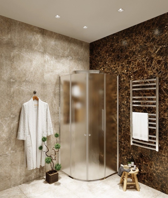 Душевой уголок Agger A01 A01-090MCR/G 90х90, матовое стекло - 1