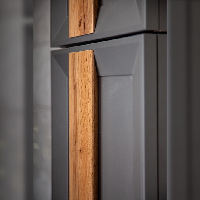 Шкаф Бриклаер Берлин 90 серый оникс  4627125416170 - 2