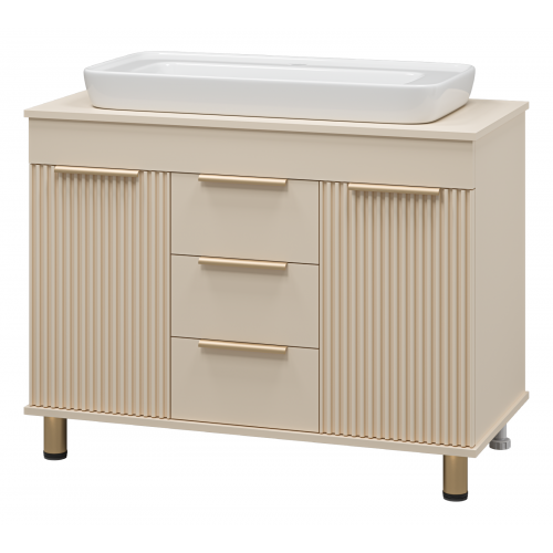 Тумба под раковину Brevita Enfida 100х65 бежевый  ENF-06100-0243Я - 1