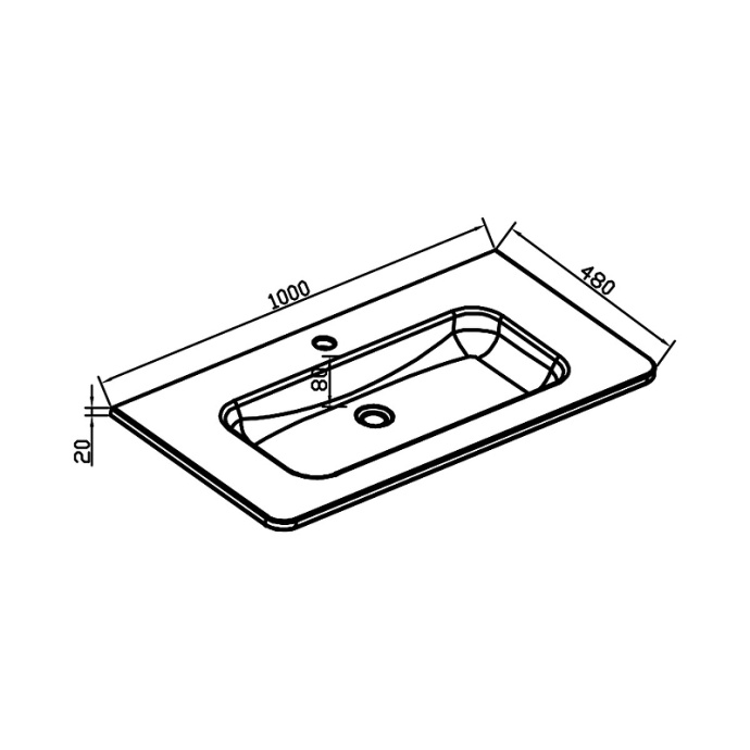 Комплект мебели Vincea Alba 100 белый - 4
