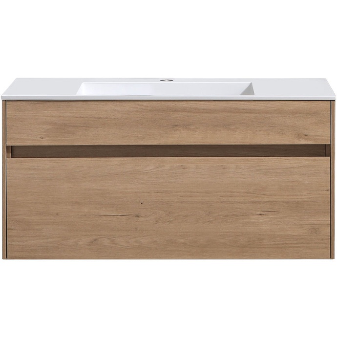 Тумба под раковину Vincea Luka 100 1 ящик светлое дерево VMC-2C100NO - 0