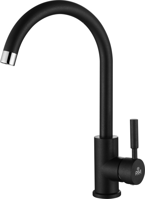 Смеситель для кухни Paulmark Holstein черный матовый Ho212063-418 - 1