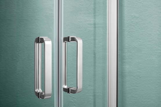 AQ ARI KV 09020CH Душевой уголок квадратный, двери раздвижные 900x900x2000 профиль хром, стекло прозрачное - 7