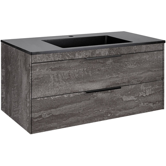 Тумба под раковину Vincea Chiara 100 серый VMC-2C2100GS - 4