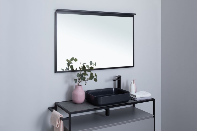 Зеркало Allen Brau Priority 100 с подсветкой черный матовый 1.31017.BB - 3