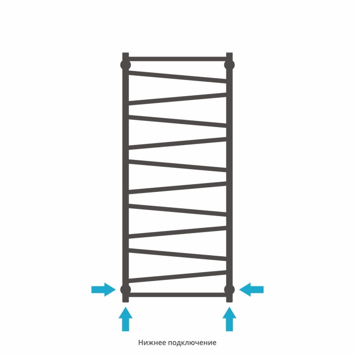 Полотенцесушитель водяной ДР Сирокко 1200х500 (Без покрытия) 00-0253-1250 - 3