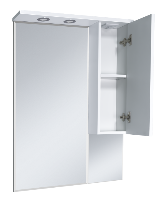 Терра - 70 зеркало-шкаф белый правый П-Тер02070-011П - 1