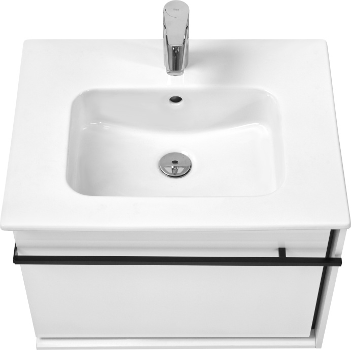 Тумба для комплекта Roca Aneto 60 белая, черная 857429806 - 7