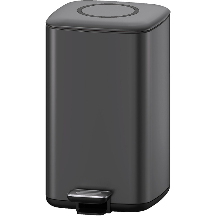 Ведро для мусора WeltWasser WW WALLY TG  9L матовый серый  10000006134 - 0