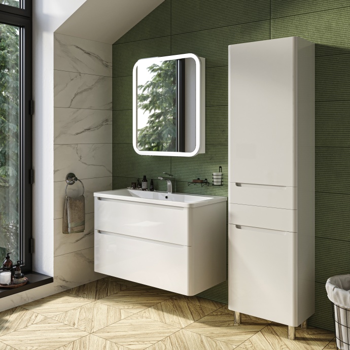 Тумба с раковиной STWORKI Монтре 100 белая 555337 - 2