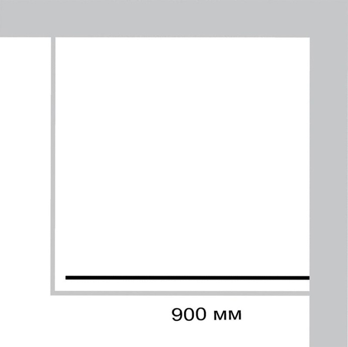 Душевая дверь в нишу Huppe X1 140703.069.321 распашная 90 см - 7