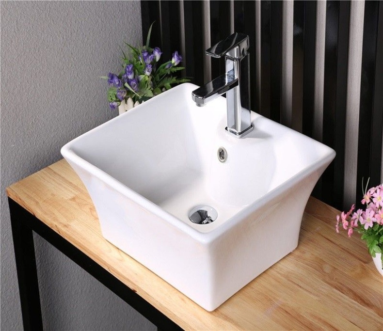 Раковина накладная Ceramalux N 49 белый  9108 - 4