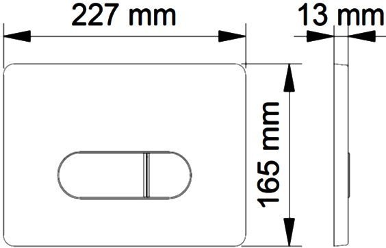 Система инсталляции для унитазов Berges Wasserhaus Novum D7 с кнопкой смыва хром 040237 - 5