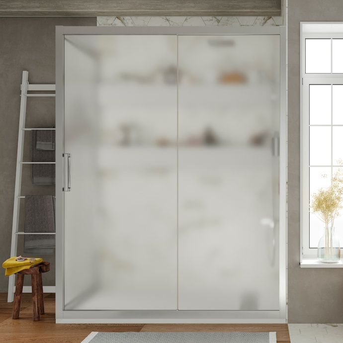 Душевой уголок STWORKI Эстерсунд DE019R80160200 160x80 см профиль хром матовый, стекло матовое 3GW189TTKK000 - 0