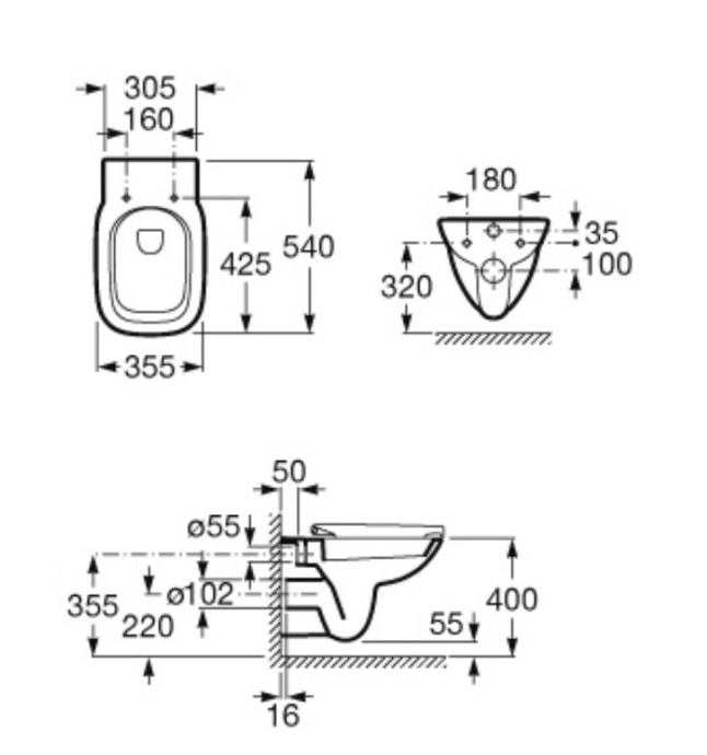 Крышка-сиденье Roca Debba 8019D0004 - 3