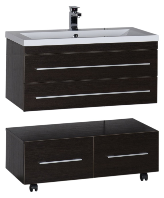 Тумба Aquanet Нота 90 подкатная венге 00170748 - 6