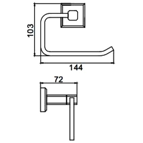Держатель туалетной бумаги Gappo G38 G3803-3 - 1