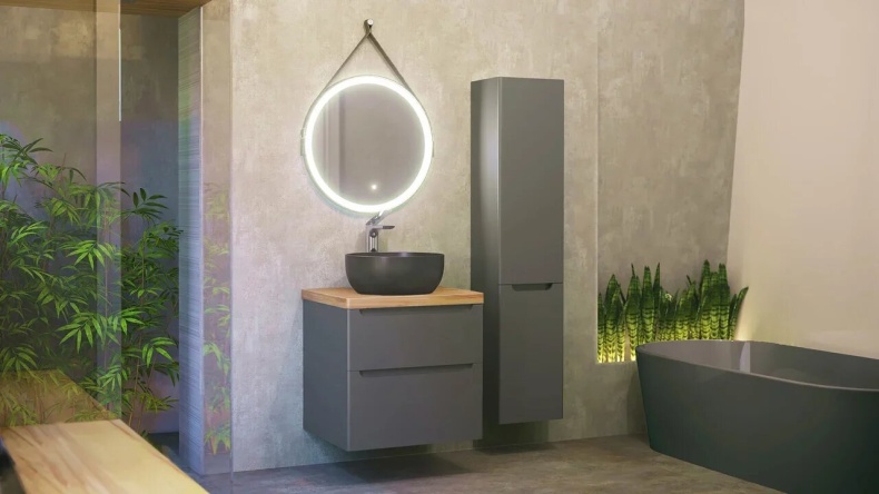 Тумба для комплекта Jorno Wood 60, серая Wood.01.60/P/GR - 1