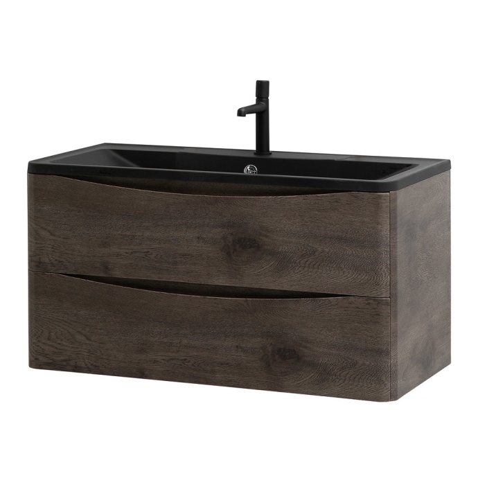 Тумба с раковиной BelBagno Acqua 80 темное дерево - 1