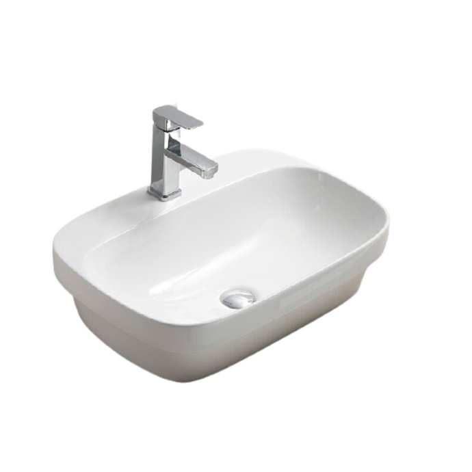 Раковина накладная Ceramalux N 60 белый  78598 - 0