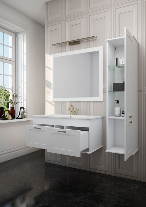 Тумба для комплекта Sanflor Ванесса 95 подвесная, белая С15327 - 2