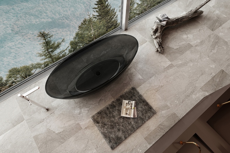 Ванна из полиэфирной смолы Abber Kristall 180х85  AT9702Onyx - 3