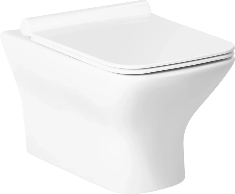 Унитаз подвесной BelBagno Romano с крышкой белый - 0