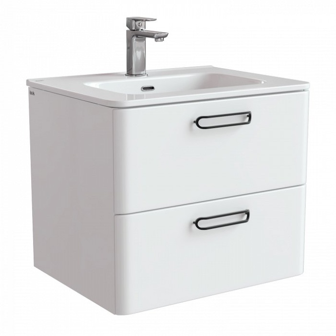 Тумба с раковиной IDDIS Brick 60 подвесная белая  BRI60W0i95K - 0