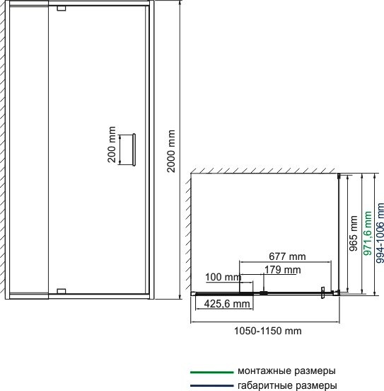 Душевой уголок Wasserkraft Berkel 48P16 110x100 см - 5