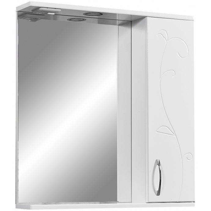 Зеркало-шкаф Stella Polar Фантазия 65 R с подсветкой белый SP-00000225 - 0