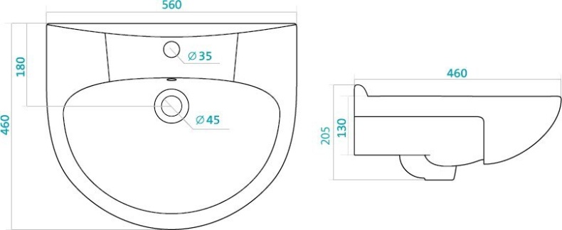Раковина мебельная Style Line Антик 55 белый ЛС-00000158 - 10