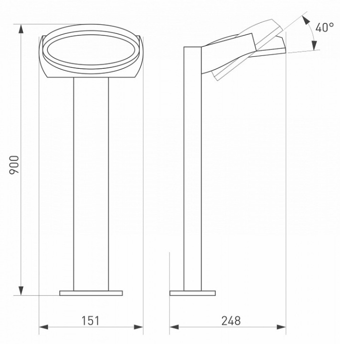 Уличный светодиодный светильник Arlight LGD-Eye-Boll-H900-6W Warm3000 029984 - 4