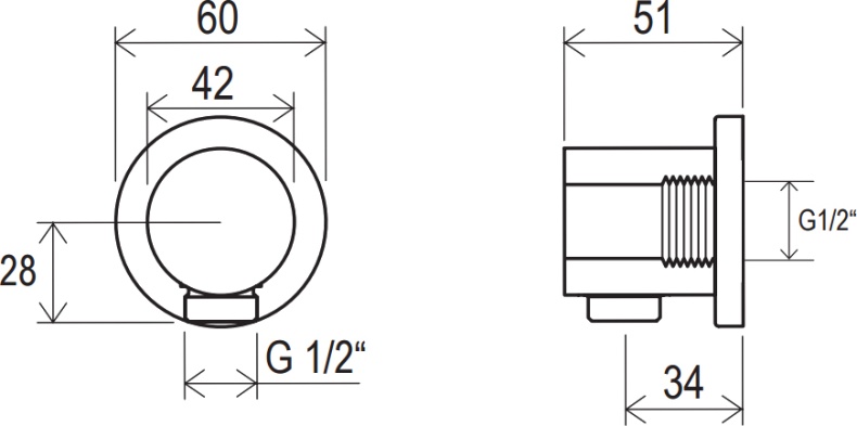 Шланговое подключение Ravak   X07P004 - 3