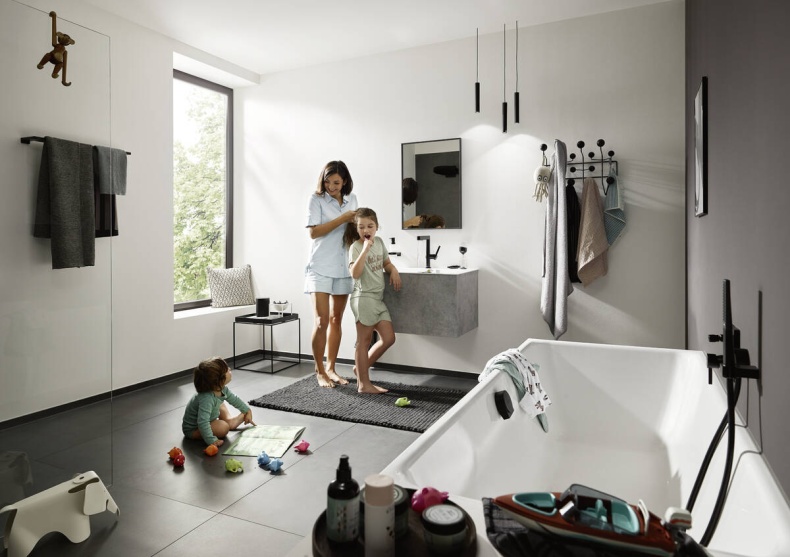 Смеситель для раковины Hansgrohe Finoris 230 черный матовый 76063670 - 3
