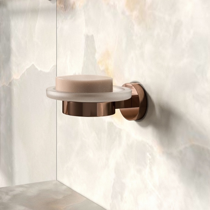 Мыльница WasserKRAFT Asphe подвесная розовое золото K-77729 - 1