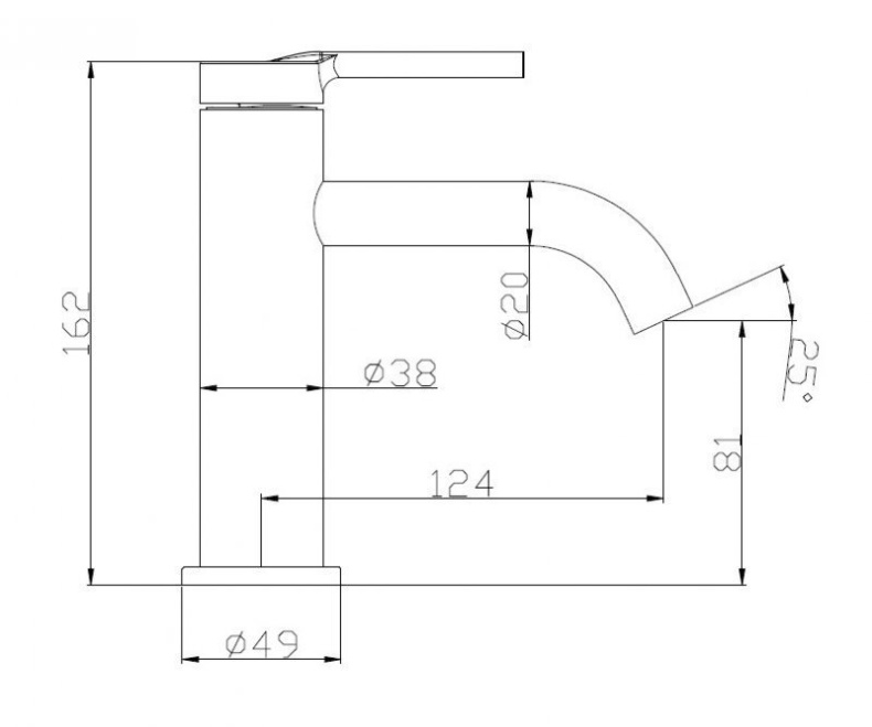 Смеситель для раковины BelBagno Etna сатин ETN-LVM2-IN - 1