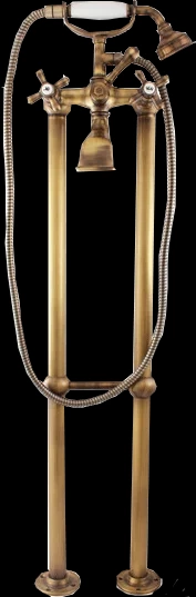 Смеситель напольный для ванны Rav Slezak Morava retro золото MK150.5/2SM - 0
