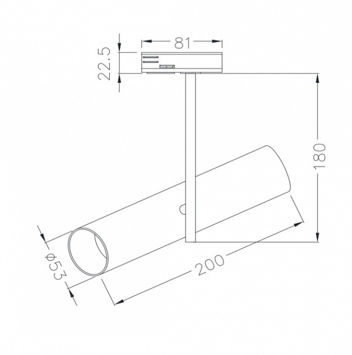 Трековый светильник Maytoni Track TR005-1-GU10-B - 2