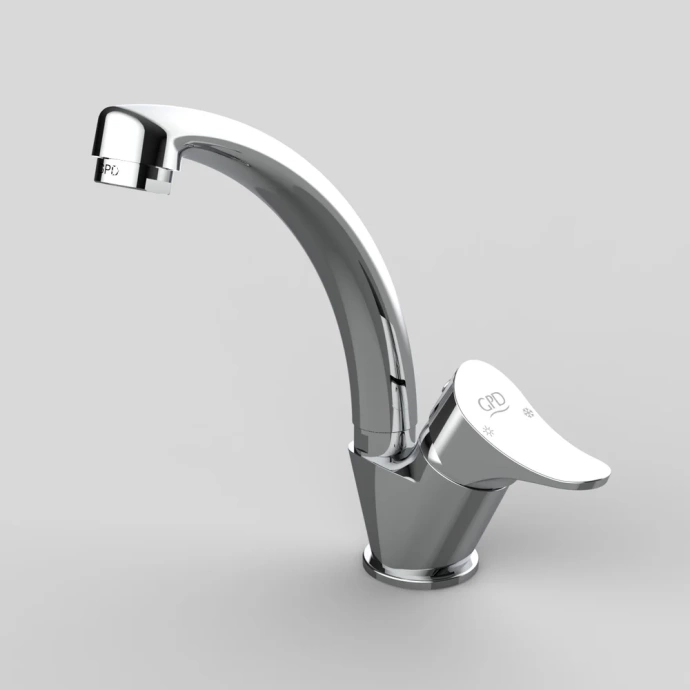 Смеситель для раковины GPD Florus хром MTL170 - 3