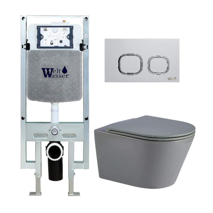 Комплект WeltWasser AMBERG 497 + SALZBACH 041 MT-GR + AMBERG RD-WT  10000011096 - 0