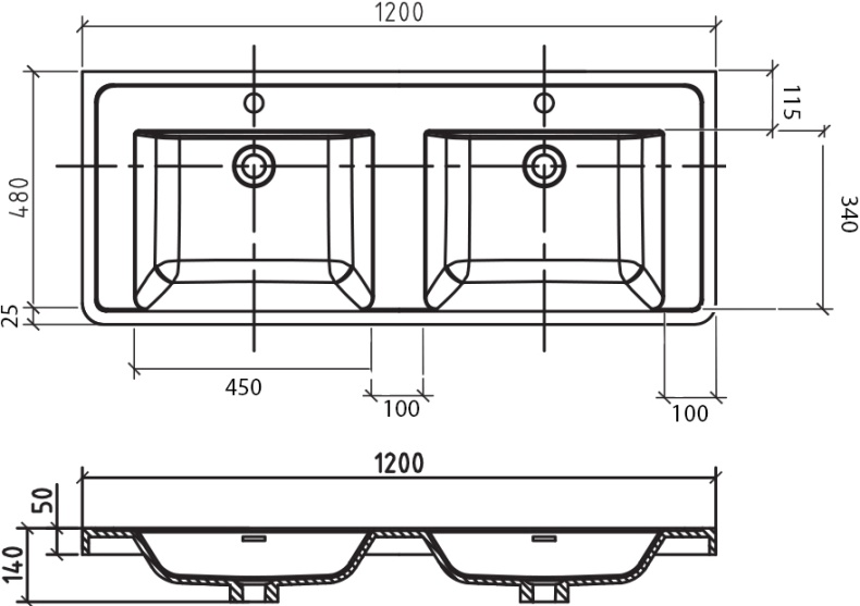 Тумба с раковиной BelBagno Ancona-N 120 rovere more подвесная - 6