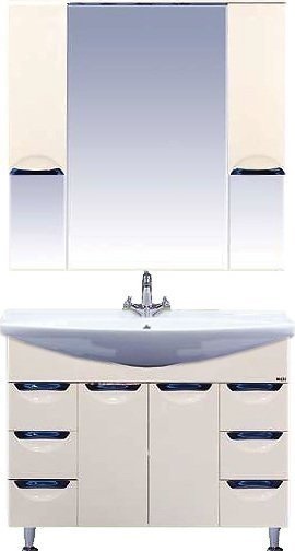 Тумба для комплекта Misty Орхидея 105 бежевая эмаль П-Орх01105-0312Я - 1