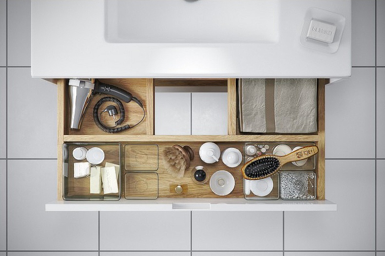 Тумба под раковину EXCELLENT Tuto 80 белый - светлое дерево MLEX.0103.800.WHBL - 5